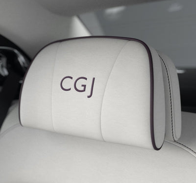 Initials or Logo Embroidery - Auto Seat Zone