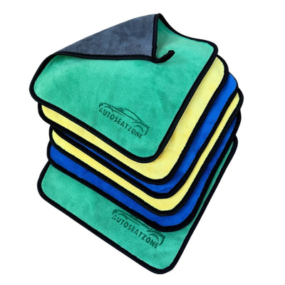 Premium 800GSM Microfiber Towels (3pc/6pc/9pc Per Set) - Auto Seat Zone